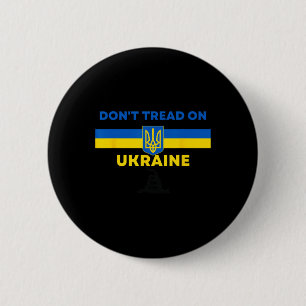 Don't Tread On Ukraine! Ukraine Supporters Gadsden 6 Cm Round Badge