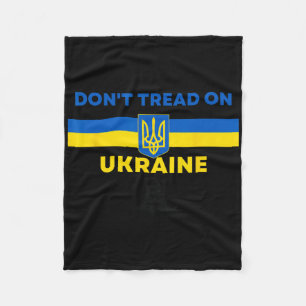 Don't Tread On Ukraine! Ukraine Supporters Gadsden Fleece Blanket