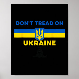 Don't Tread On Ukraine! Ukraine Supporters Gadsden Poster