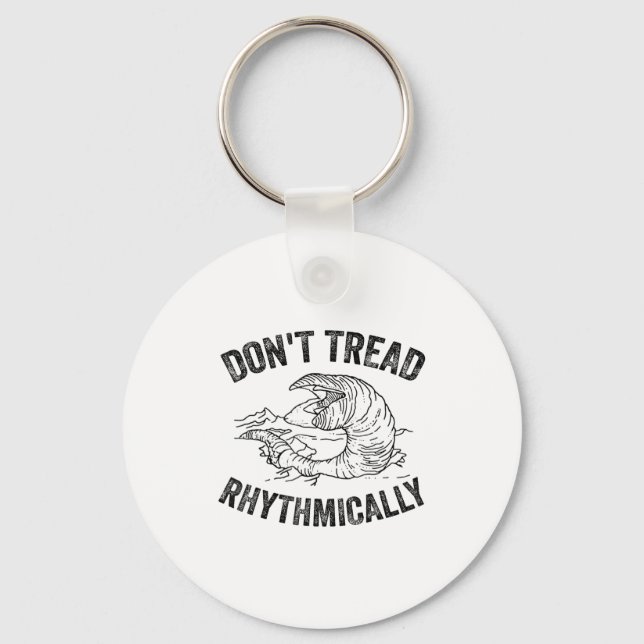 Don't Tread Rhythmically Apparel For Men Women  Key Ring (Front)