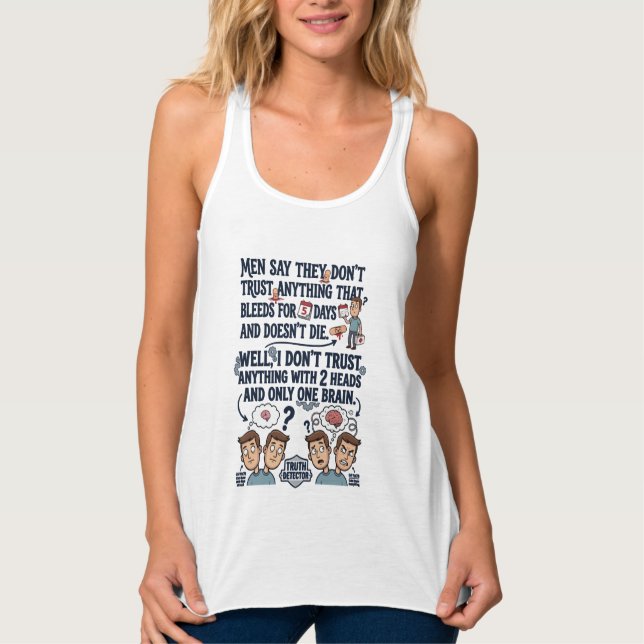 Don't Trust Two Heads One Brain Singlet (Front)