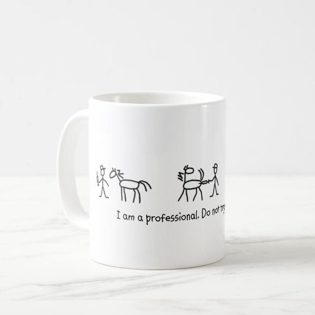 Don't Try This at Home (Veterinarian) Professional Coffee Mug (Front Left)