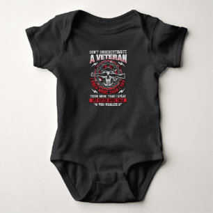 Dont Underestimate Veteran - US Baby Bodysuit