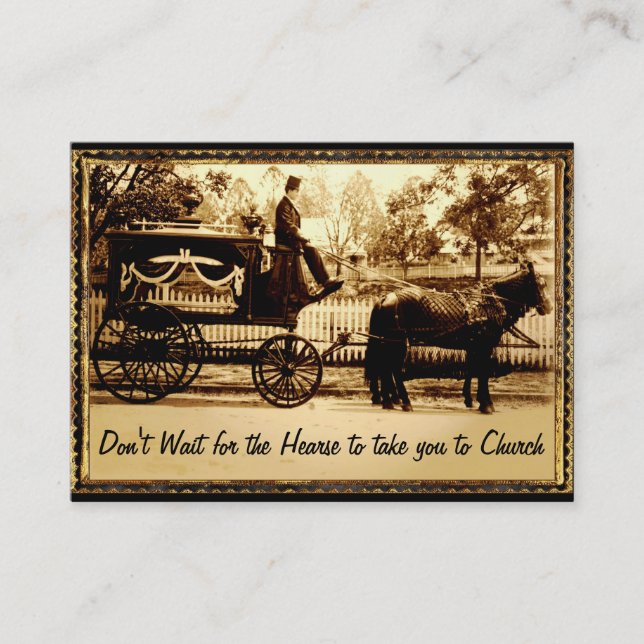 Don't wait Pastor Professional Business Card (Front)