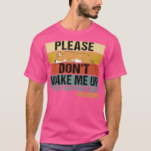 Dont Wake Me Up Funny Sleeping Granny Corgi609 T-Shirt