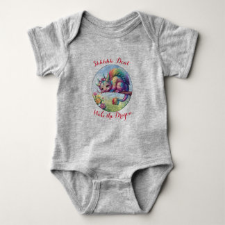 Don't Wake the Dragon Baby One Piece Bodysuit
