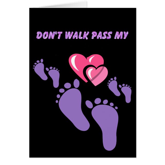 Don't walk pass my heart_ Card_by Elenne (Front)