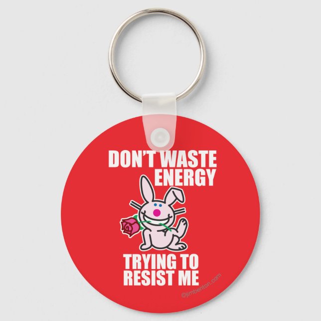 Don't Waste Energy Key Ring (Front)
