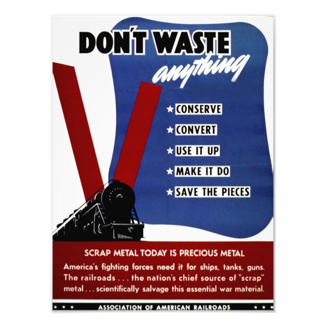 Don't Waste Scrap Metal Kodak Photo Print (Front)