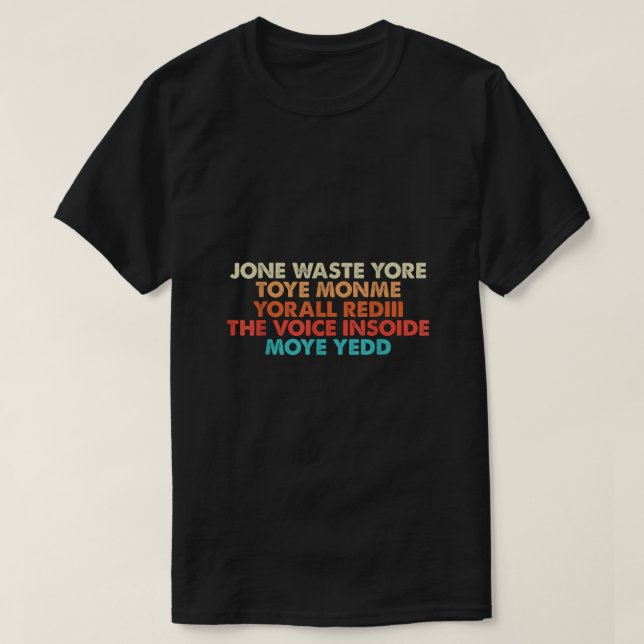 Dont Waste Your Time On Me I Miss You Lyric  T-Shirt (Design Front)