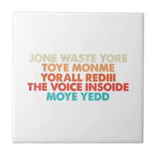 Don't Waste Your Time On Me I Miss You Lyric Tile