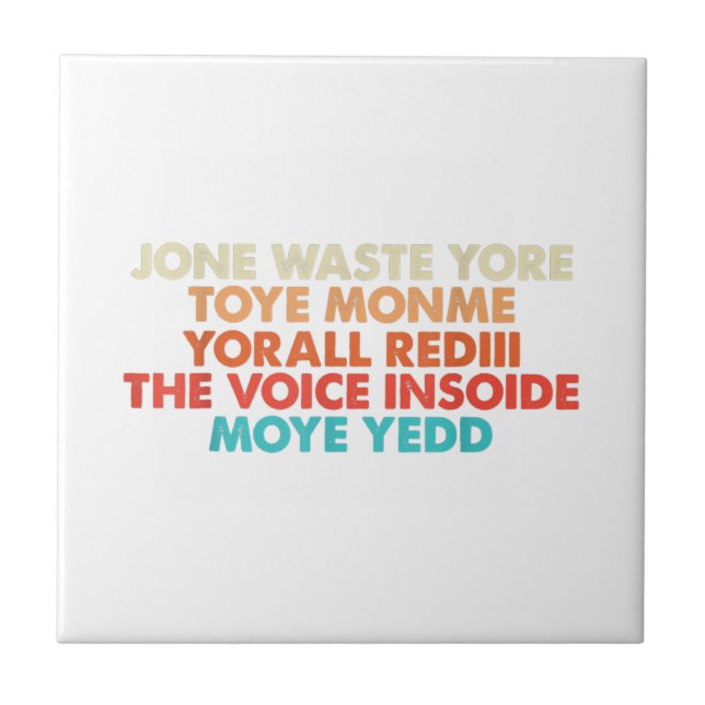 Don't Waste Your Time On Me I Miss You Lyric  Tile (Front)