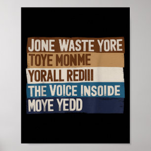 Dont Waste Your Time On Me T Shirt The Voice Insid Poster