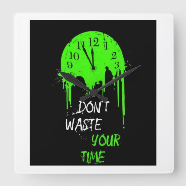 Don't waste your time wall clock  (Front)