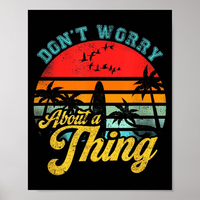 Don't Worry About A Thing Jamaican Rasta Reggae Fu Poster (Front)