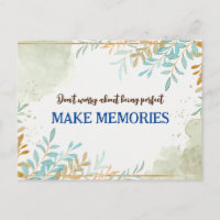 Don't worry about being perfect quote