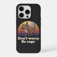 Don't Worry Be Capy Cute Capybara Pun Design