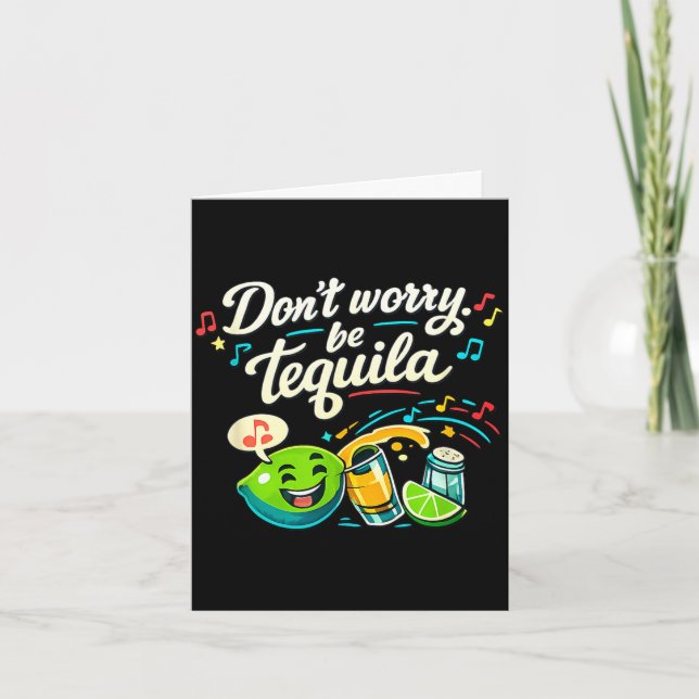 Dont worry be funny party crew lime graphic Dont w Card (Front)