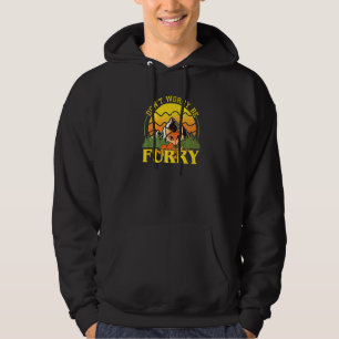 Don't Worry Be Furry Cute Fox For Men Women Hoodie