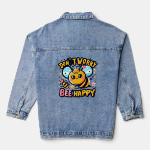 Don't worry be happy denim jacket