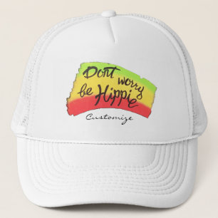 Don't Worry Be Hippie Thunder_Cove Trucker Hat