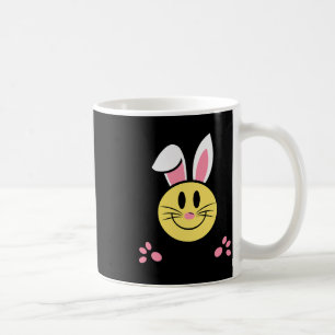 Don't Worry Be Hoppy Smile Face Easter Bunny Subli Coffee Mug