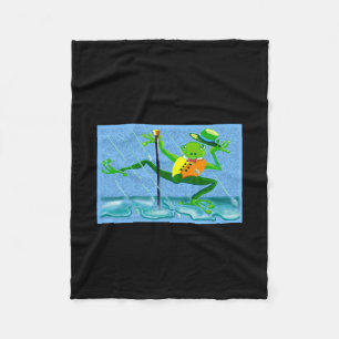 Dont Worry Be Hoppy Toddler  Fleece Blanket