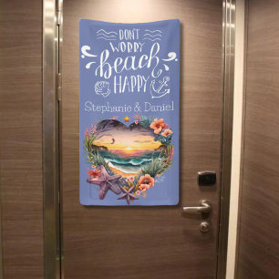 Don't Worry Beach Happy Cruise Door Banner