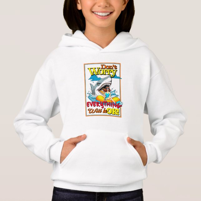 DON'T WORRY EVERYTHINK WILL BE OK! SHARK AND GIRL (Front)