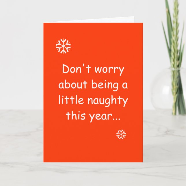 Don't worry... holiday card (Front)
