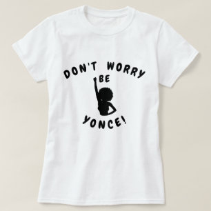 Don't Worry Pretty Womens Black & White T-Shirt