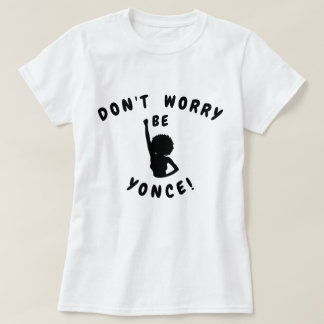 Don't Worry Pretty Womens Black & White T-Shirt