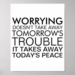 Dont Worry Sitive Message Poster