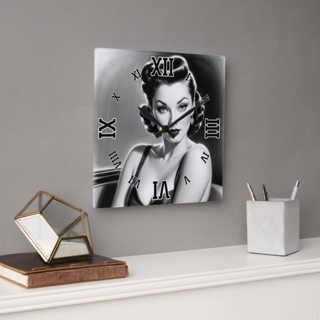 Don't You Believe Me AI Concept Art by Xzendor7 Square Wall Clock (Office)