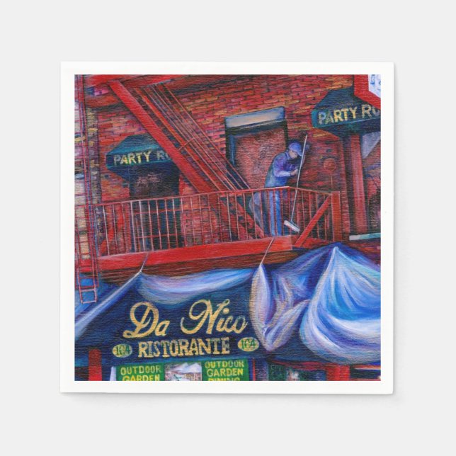 Don't You Love Red Paint? New York City, New York Napkin (Front)