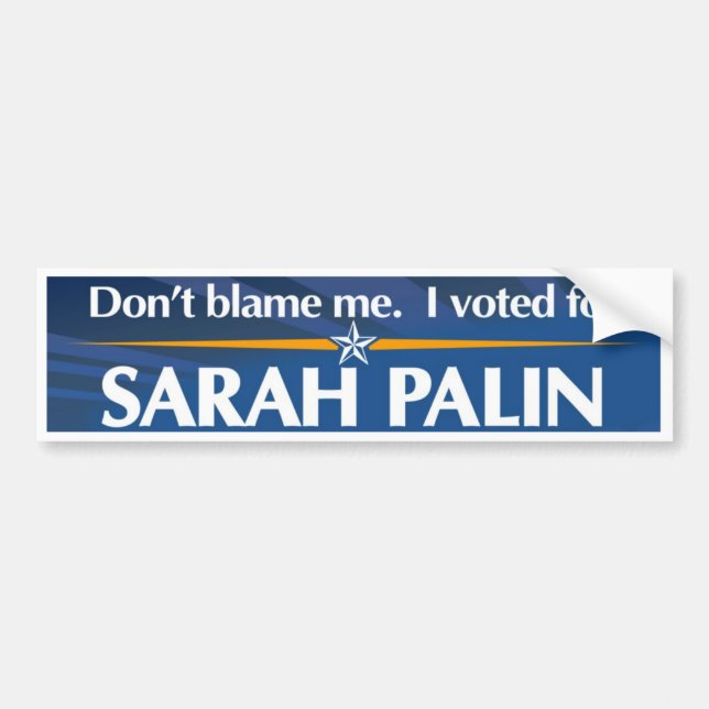 DontBlameMe Bumper Sticker (Front)