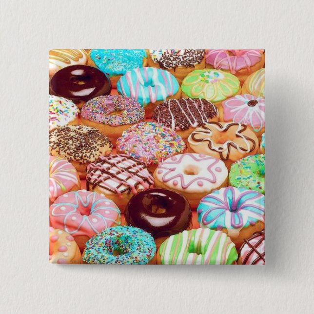 DONUT 15 CM SQUARE BADGE (Front)