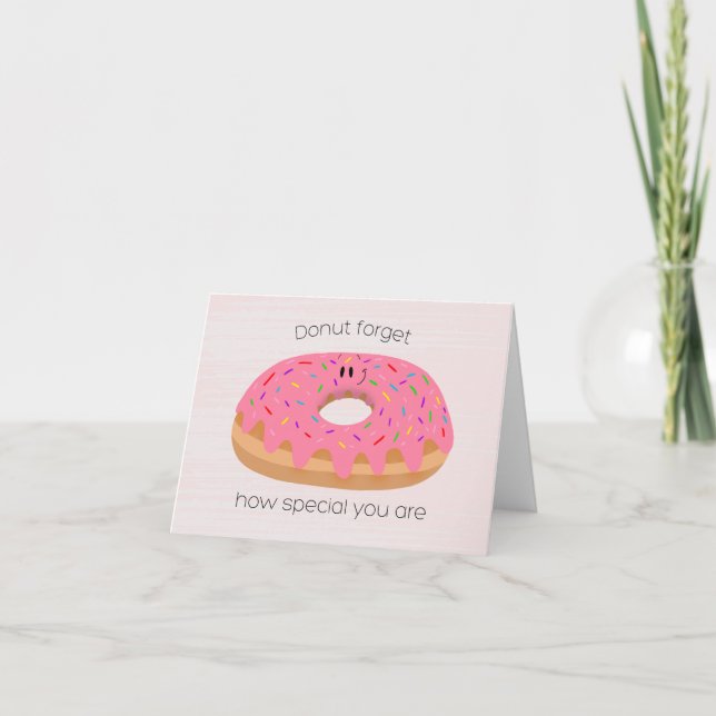 Donut Appreciation Thank You Card (Front)