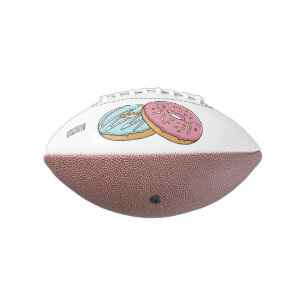 Donut cartoon illustration football