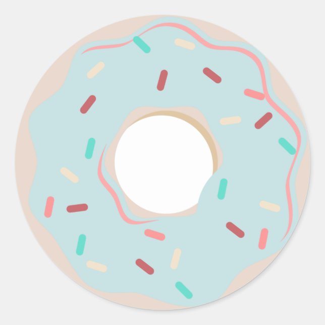 DONUT celebration THANK YOU stickers (Front)