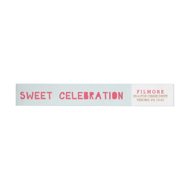 DONUT CELEBRATION wrap around Address Labels (Individual)