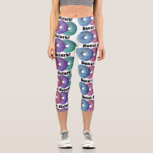 Donut disturb capri leggings