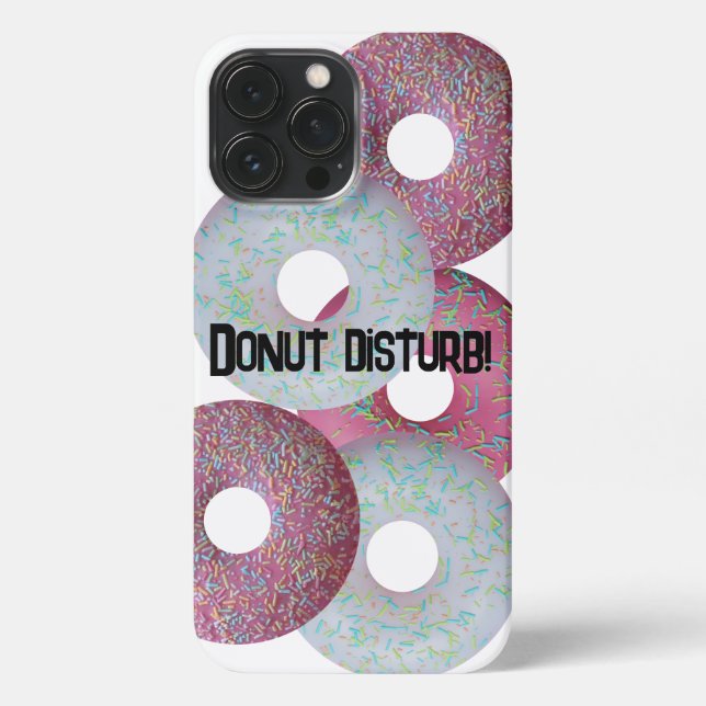Donut disturb! iPhone case (Back)
