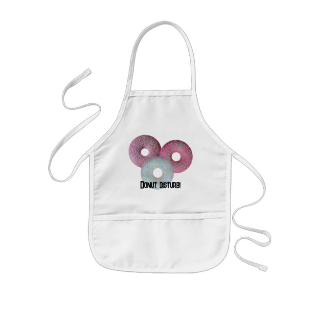 Donut disturb! kids apron (Front)