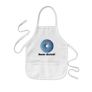 Donut disturb kids apron