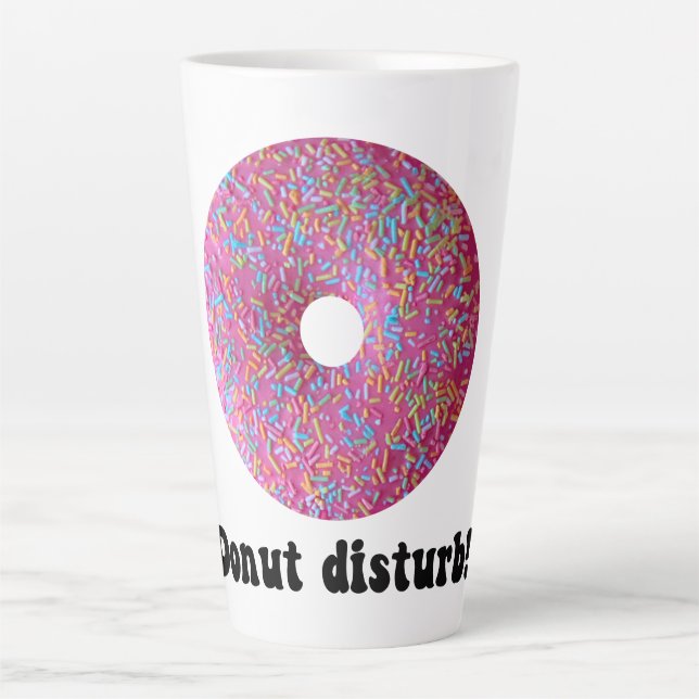Donut disturb latte mug (Front)