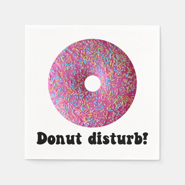 Donut disturb napkin (Front)