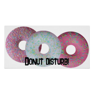 Donut disturb! poster