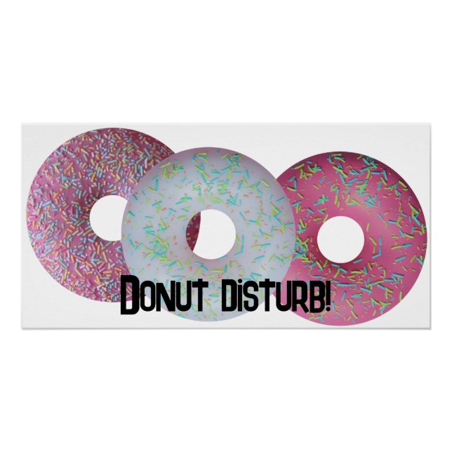 Donut disturb! poster (Front)