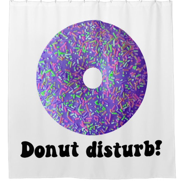 Donut disturb shower curtain (Front)
